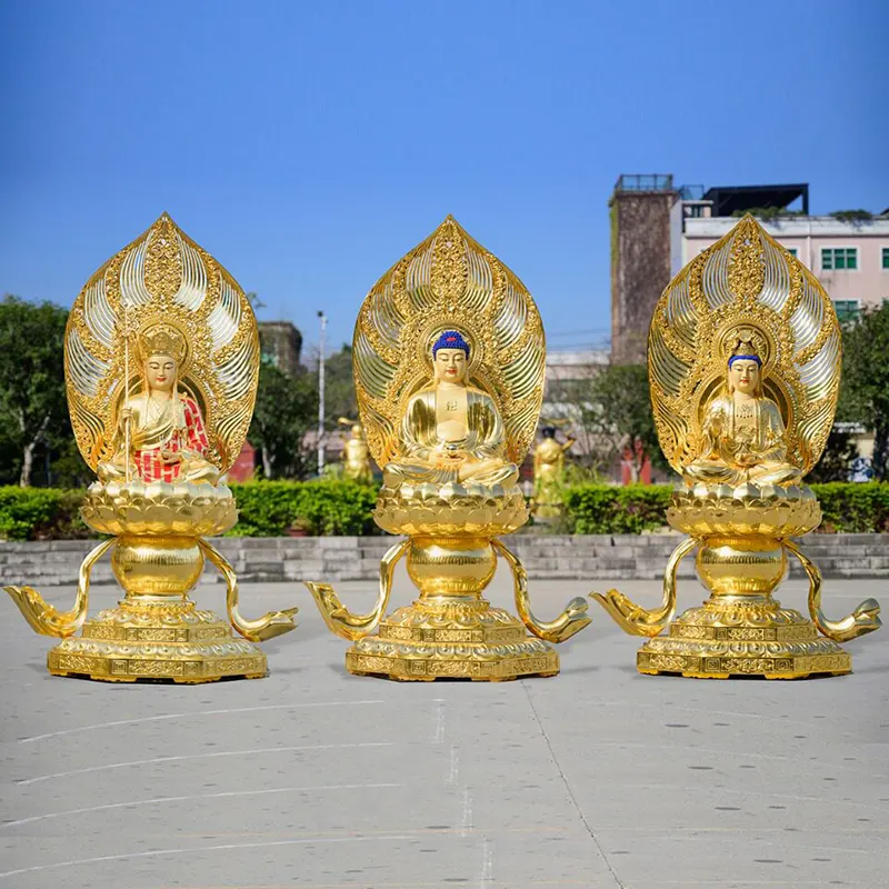 Statua di Buddha in rame puro taiwanese da 175 cm