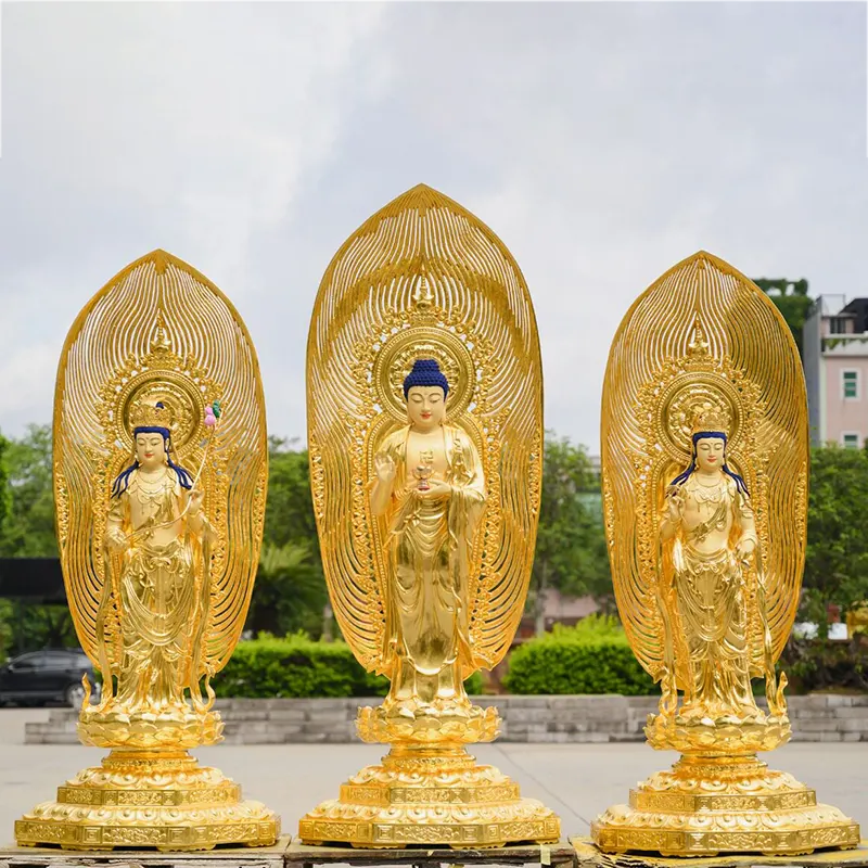 Statua di Buddha Guanyin Bodhisattva in rame puro di Taiwan da 180 cm