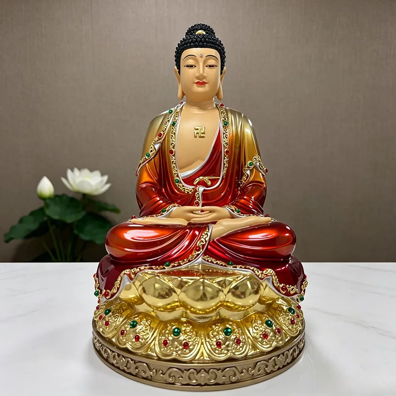 In che modo una statua del Buddha Shakyamuni riflette l'illuminazione, l'artigianato e l'arte buddista senza tempo?