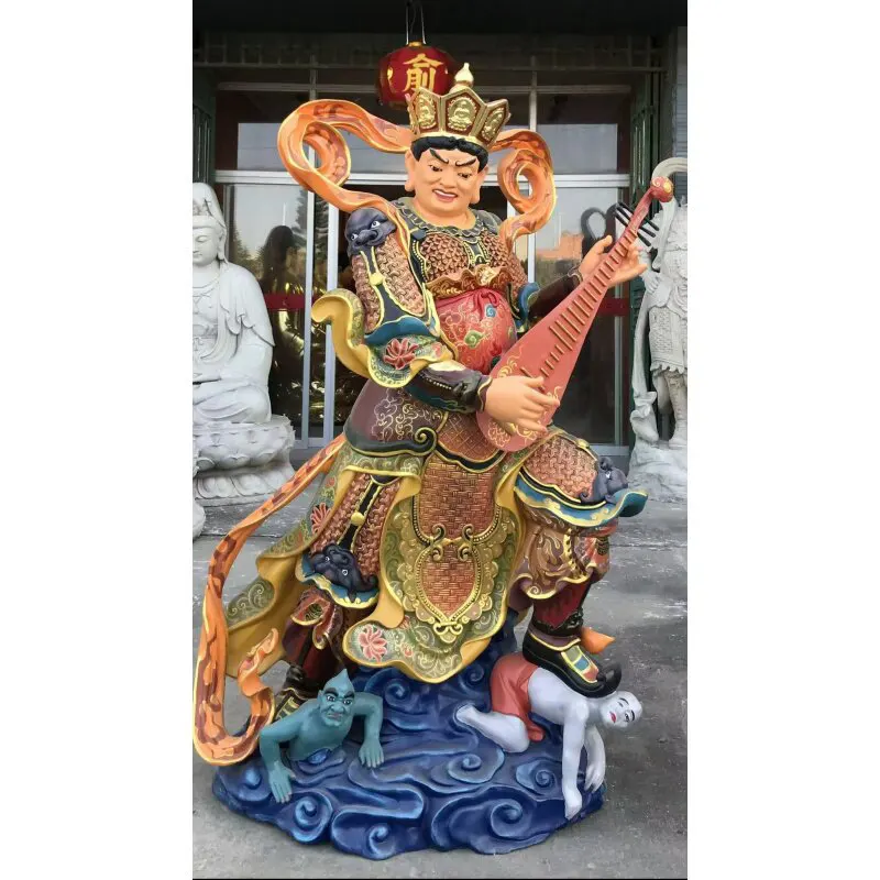 Statua di Buddha dei quattro re celesti in rame puro da 220 cm