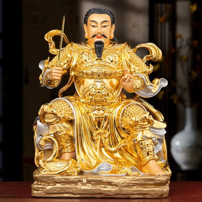 Dio taoista in ottone Zhenwu Imperatore Xuan Tian Shang Di