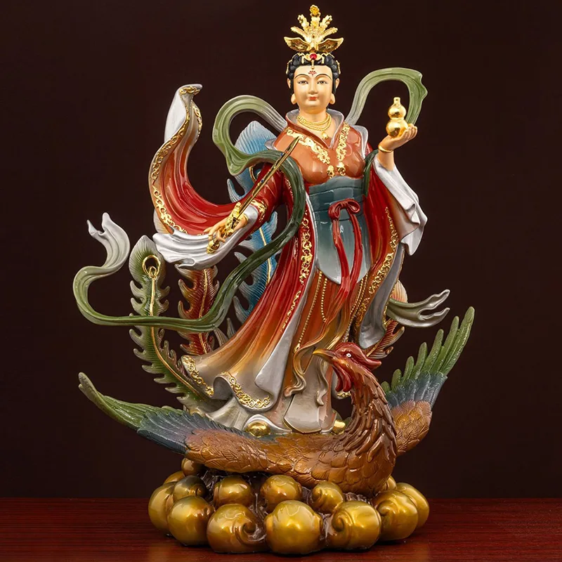 Statua di Jiutian Xuannv della zucca della spada della fenice dell'altare sacro
