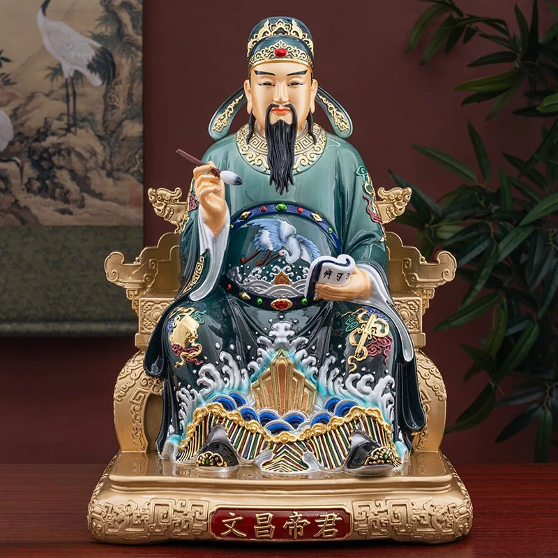 Studio Santuario Scholar Benedizione Bronzo Wenchang Dijun