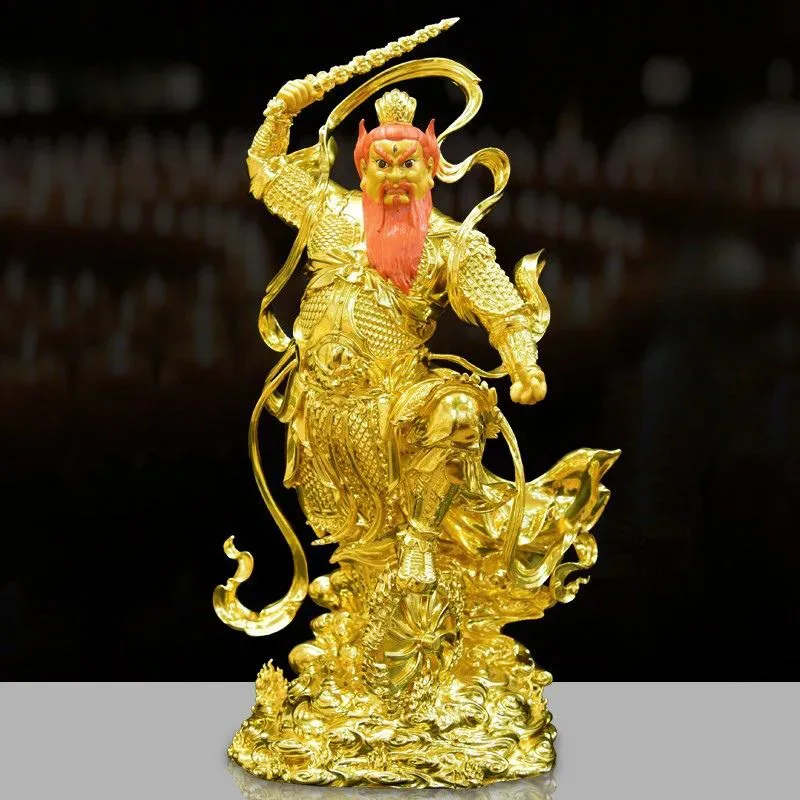 Statua Wang Lingguan in ottone
